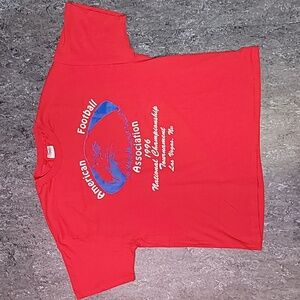 Vintage. Made in USA. Single-stitch. 96' America Football Association.  Men's XL